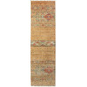 Tappeto Rubin Pakistan Geometrico Oro Rosso 80x290 Cm