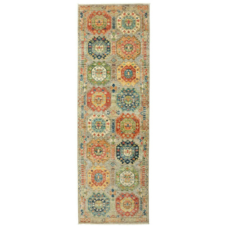 Tappeto Tribal Pakistan Astratto Grigio-beige Terracotta 79x