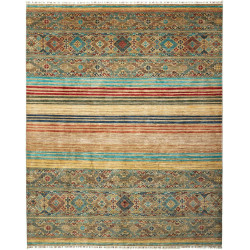 Tappeto Rubin Pakistan Astratto Beige Rosso 249x306 Cm