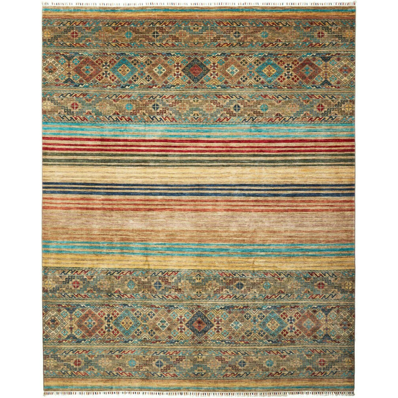 Tappeto Rubin Pakistan Astratto Beige Rosso 249x306 Cm