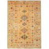 Tappeto Kazak Fine Pakistan Geometrico Ocra Arancio 147x214