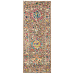 Tappeto Tribal Pakistan Astratto Marrone Terra Di Rosso 76x2