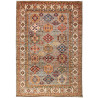 Tappeto Kazak Fine Pakistan Geometrico Grigio Policromo 210x