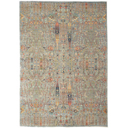 Tappeto Shahi Fine Pakistan Floreale Grigio-blu Ruggine 206x