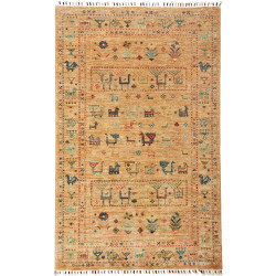 Tappeto Rubin Pakistan Geometrico Zafferano Multicolore 99x1