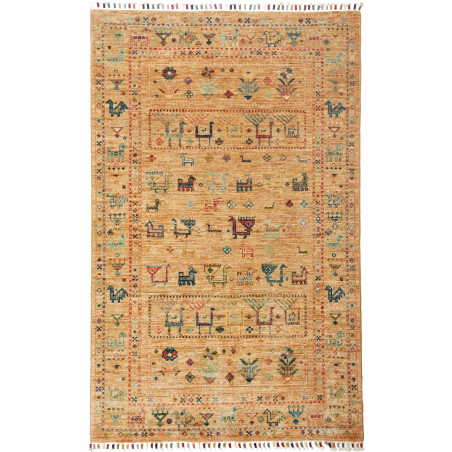 Tappeto Rubin Pakistan Geometrico Zafferano Multicolore 99x1
