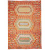 Tappeto Kilim Afghanistan Geometrico Arancio Policromo 203x2