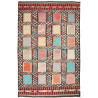 Tappeto Kilim Afghanistan Geometrico Multicolore Vivace 199x