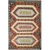 Tappeto Kilim Afghanistan Geometrico Marrone Policromo 202x3