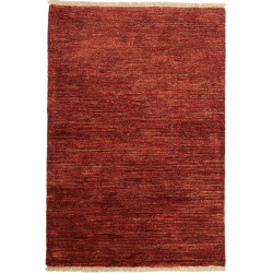 Tappeto Shayan Pakistan Tinta Unita Rosso Mattone Scuro 90x1