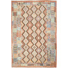 Tappeto Kilim Afghanistan Geometrico Pesca Azzurro 202x296 C