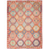 Tappeto Kilim Afghanistan Geometrico Rosso Pastello 179x242
