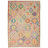 Tappeto Kilim Afghanistan Geometrico Vivace Multicolore 173x