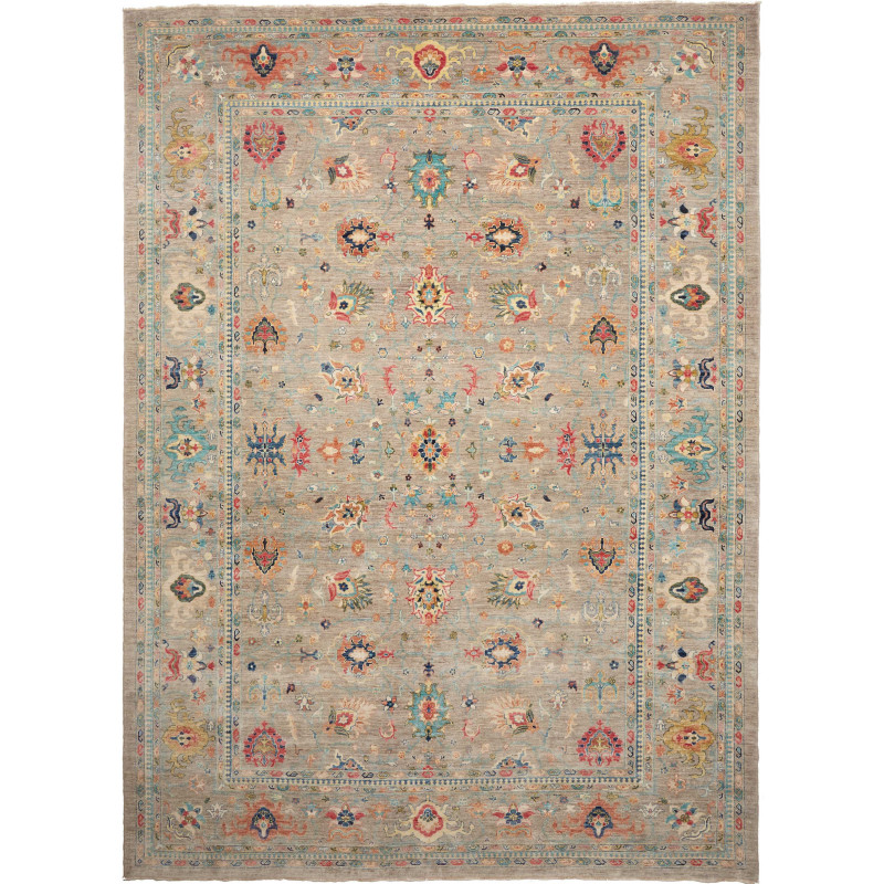 Tappeto Zigler Fine Pakistan Floreale Grigio Azzurro Multico