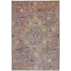 Tappeto Shahi Fine Pakistan Medaglione Grigio-marrone Di Gia