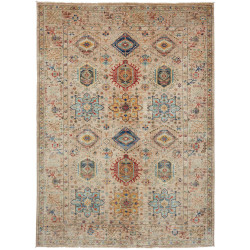 Tappeto Tribal Pakistan Geometrico Beige Policromo 169x235 C