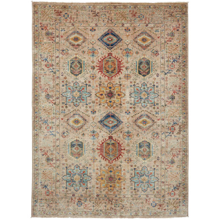 Tappeto Tribal Pakistan Geometrico Beige Policromo 169x235 C