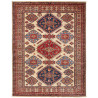 Tappeto Kazak Fine Pakistan Astratto Crema Blu 155x202 Cm