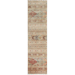Tappeto Rubin Pakistan Astratto Beige Rosso 79x294 Cm
