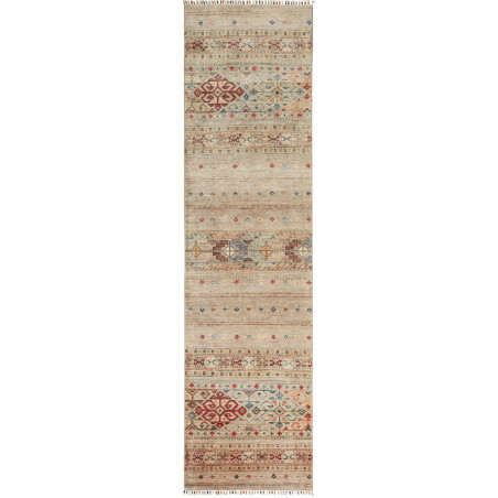 Tappeto Rubin Pakistan Astratto Beige Rosso 79x294 Cm