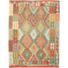 Tappeto Kilim Afghanistan Geometrico Policromo Terracotta 15