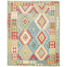 Tappeto Kilim Afghanistan Geometrico Azzurro Rosso 155x195 C