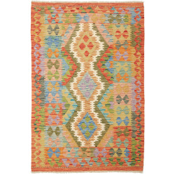 Tappeto Kilim Afghanistan Geometrico Multicolore Vibrante 10