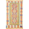 Tappeto Kilim Afghanistan Geometrico Multicolore Vivace 98x1