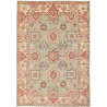 Tappeto Kazak Afghanistan Astratto Verde Salvia Crema 160x23