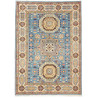 Tappeto Kazak Afghanistan Geometrico Azzurro Beige 123x173 C