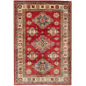 Tappeto Kazak Fine Pakistan Astratto Rosso Blu Beige 98x143