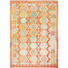 Tappeto Kilim Afghanistan Astratto Arancione Turchese 173x24