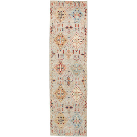 Tappeto Tribal Pakistan Astratto Grigio Chiaro Terracotta 80