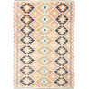 Tappeto Kilim Afghanistan Geometrico Rosa Azzurro 127x178 Cm