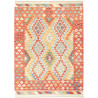Tappeto Kilim Afghanistan Astratto Terracotta Multicolore 12
