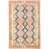 Tappeto Kilim Afghanistan Geometrico Multicolore Arancio 120
