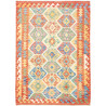 Tappeto Kilim Afghanistan Geometrico Multicolore Terracotta