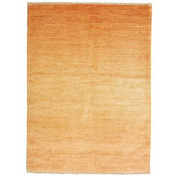 Tappeto Shayan Pakistan Tinta Unita Arancio Ocra Caldo 120x1