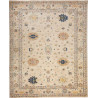 Tappeto Malka Pakistan Astratto Beige Blu 243x300 Cm