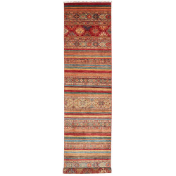Tappeto Samarkand Pakistan Astratto Rosso Terracotta Blu Ott