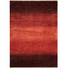 Tappeto Shayan Pakistan Astratto Rosso Sfumato Marrone 147x2