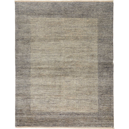 Tappeto Shayan Pakistan Geometrico Grigio Bicolore 154x199 C