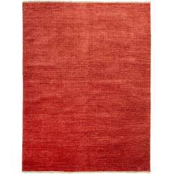 Tappeto Shayan Pakistan Tinta Unita Rosso Mattone 60x89 Cm