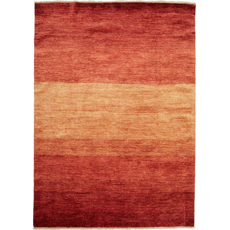Tappeto Shayan Pakistan Astratto Rosso Arancio Sfumato 60x91