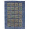 Tappeto Bakhtiyar Pakistan Geometrico Blu Marrone 126x175 Cm