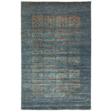 Tappeto Bakhtiyar Pakistan Astratto Petrolio Multicolore 123
