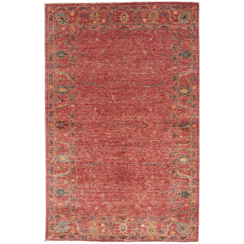 Tappeto Zigler Fine Pakistan Floreale Rosso Mattone Blu 120x