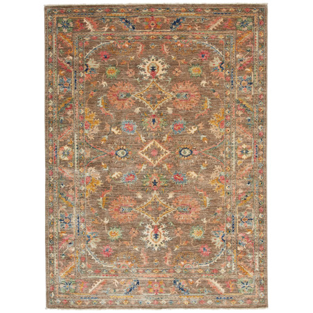 Tappeto Zigler Fine Pakistan Floreale Marrone Pesca 147x204