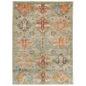 Tappeto Tribal Pakistan Medaglione Verde Acqua Tenue 147x203