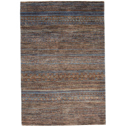 Tappeto Royal Gabbeh Pakistan Geometrico Marrone Blu 122x181